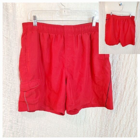 Nike Red  Men's Swimming Trunks Size XL - Picture 1 of 11